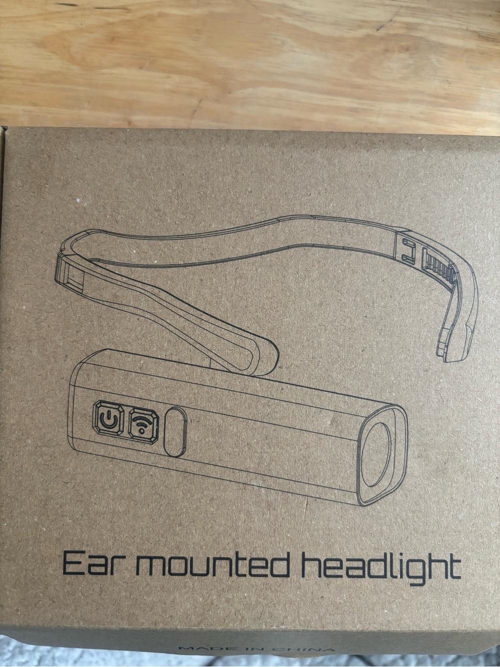 Ear Mounted Headlight - Brown